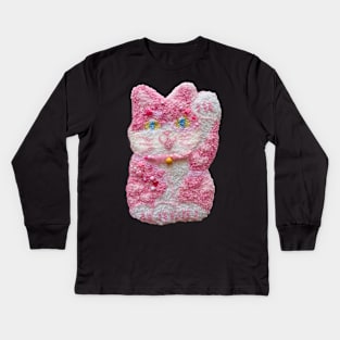 ichigo maneki neko Kids Long Sleeve T-Shirt